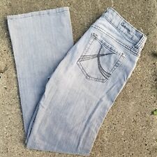 Jeans jeans feminino Common Genes cintura baixa bootcut Stonewash cinza tamanho 4 comprar usado  Enviando para Brazil