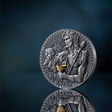 Dionysus The Great Greek Mythology 1 oz Antique finish Silver Coin Cameroon 2024, used for sale  Shipping to South Africa