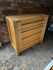 oak solid drawer set for sale  LEAMINGTON SPA