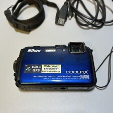 Câmera Digital Nikon COOLPIX AW100 Impermeável - Azul comprar usado  Enviando para Brazil