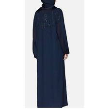 Vestido maxi Juicy Couture azul marinho Abaya Caftan enfeitado XS pequeno comprar usado  Enviando para Brazil