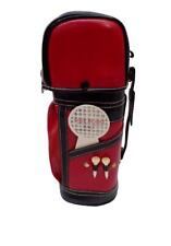 Vtg Golf Buddy Red Golf Club Bag Liquor/ Wine Bottle Caddy Tote Carrier 2 Cups for sale  Shipping to South Africa