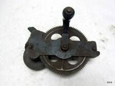 Vintage Hand Crank Gear Driven Bench Grinder 2 Stone Knife Sharpener for sale  Shipping to South Africa