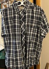 Camisa de trabalho CE Schmidt manga curta masculina tamanho XL preta xadrez, usado comprar usado  Enviando para Brazil