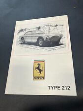 Ferrari 212 booklet d'occasion  Expédié en Belgium