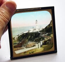 Douglas Head Lighthouse Isle of Man antique photo magic lantern slide #6986 for sale  Shipping to South Africa