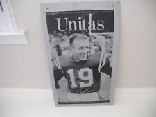 baltimore colts, johnny unitas, 2002 placa de impressão de metal com jornal correspondente comprar usado  Enviando para Brazil