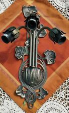 Lampada da parete vintage Tiffany flauto boho Nouveau Deco Morris fiore giglio giglio giglio usato  Spedire a Italy