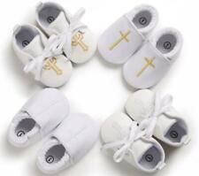 Sapatos de bebê recém-nascido batizado menino menina carrinho infantil sola macia branco treinador 0-18 comprar usado  Enviando para Brazil