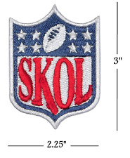 Camiseta de futebol 3" MINNESOTA VIKINGS SKOL Kings of the North Iron-on PATCH!, usado comprar usado  Enviando para Brazil