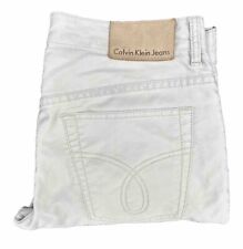 Pantalones de mezclilla para mujer Calvin Klein algodón chino bronceados pierna recta calce regular talla 32X31 segunda mano  Embacar hacia Argentina