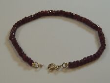 Bracelet perles rubis d'occasion  Sanary-sur-Mer