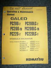 Manual de manutenção do operador de escavadeira hidráulica Komatsu Galeo PC200LC-7 200001- comprar usado  Enviando para Brazil