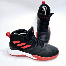 Tênis de basquete esportivo Adidas Ownthegame masculino tamanho 11.5 preto vermelho comprar usado  Enviando para Brazil
