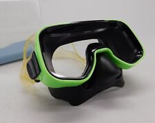 Mini máscara de mergulho, snorkeling e natação. Lente temperada, borracha preta, Doub comprar usado  Enviando para Brazil