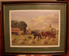 Framed print haymaking for sale  BOSTON