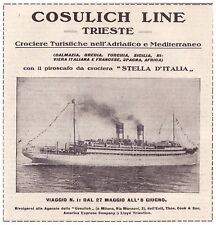 Pubblicita 1926 cosulich usato  Biella