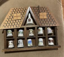 Assorted thimbles wooden for sale  NORWICH