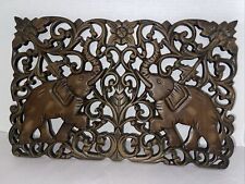 Elephant carved teak for sale  Punta Gorda