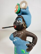 Cuban Sculpture Folk Art 60s Terracotta MCM vtg Incense Burner Diva OOAK- for sale  Shipping to South Africa