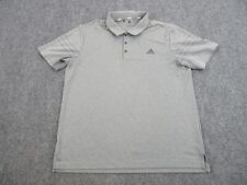 Camisa polo Adidas para hombre grande gris ligero golf con logotipo informal al aire libre, usado segunda mano  Embacar hacia Argentina