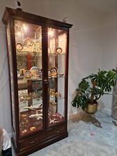 Mahogany display cabinet for sale  SHEFFIELD