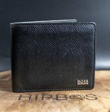 Usado, Carteira Hugo Boss masculina couro dobrável carteira cartão preta comprar usado  Enviando para Brazil