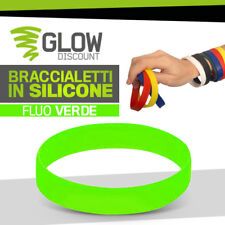 Braccialetto silicone verde usato  Italia