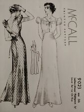Antique Sewing Pattern #9023 Night Gown, 1940's for sale  Shipping to South Africa