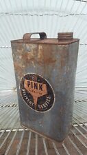 Vintage  Genuine Pink Paraffin Delivery Service Can Classic garage man cave  for sale  Shipping to South Africa