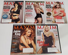 Maxim Magazine 2008 Lote de 5 #121 - #125 Avril Lavigne Elisha Cuthbert segunda mano  Embacar hacia Argentina