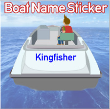 Used, Boat Name Stickers - stern hull bow graphics ship yacht custom personalised for sale  Shipping to South Africa