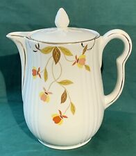 Hall Autumn Leaf Jewel Tea Mary Dunbar Short Spout B Handled Coffee Pot, used for sale  Whitney Point