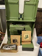 Vintage ELNA GRASSHOPPER SEWING MACHINE-SWITZERLAND w/ case Books  for sale  Shipping to South Africa