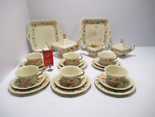 Mason's Oak Antique 1920's Tea Set With Plates Tea Pot Sugar Bowl            iT3, used for sale  Shipping to South Africa
