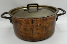 Bourgeat 24 Made In France Copper Pot With Lid 4.5" x 10", used for sale  Shipping to South Africa