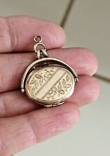 Medalhão giratório antigo vitoriano Kollmar & Jourdan folheado a ouro gravura rosa  comprar usado  Enviando para Brazil