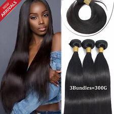 3BUNDLES=300G Brazilian Peruvian Virgin Human Hair Weave Weft Extensions US SHIP for sale  Shipping to South Africa