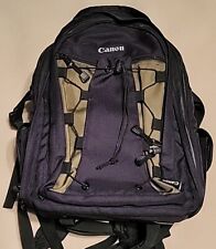 Canon Deluxe Camera Photo Backpack Black Olive Green Nylon Bag 200EG for sale  Shipping to South Africa