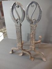 Vintage fireplace andirons for sale  East Leroy