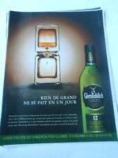 Publicité 2009 Advert Glenfiddich 12 rien de grand Scotch Whisky, usado segunda mano  Embacar hacia Argentina