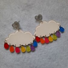 Earrings clouds rainbow for sale  Ireland