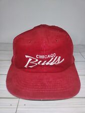 Gorra de pana vintage de los Chicago Bulls SnapBack Chicago Tribune años 90 NBA Jordan  segunda mano  Embacar hacia Argentina