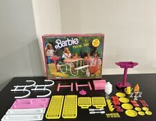 Used, Vintage Barbie Picnic Set Table Chairs Summer Grill Accessories Arco Mattel for sale  Shipping to South Africa