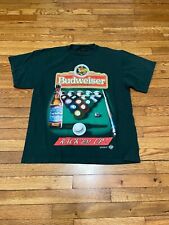 Usado, Camiseta verde vintage Budweiser 1998 bolas de bilhar masculina tamanho grande logotipo gráfico EUA comprar usado  Enviando para Brazil