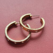 Gold tone earrings for sale  HULL