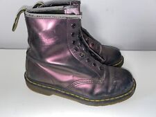 Used, Dr. Martens 1460 metallic purple leather boots  Size 6 for sale  Shipping to South Africa