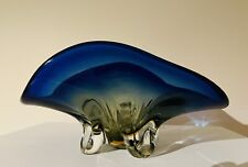 Vaso tigela de vidro arte Murano vintage ~ Azul comprar usado  Enviando para Brazil
