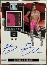 2023 WWE Impeccable Bianca Belair Elegance Patch Auto Silver /49 SP EST for sale  Shipping to South Africa