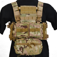 Usado, Chaleco de caza Chest Rig micro chasis bolsa cargador inserto airsoft paintball segunda mano  Embacar hacia Argentina